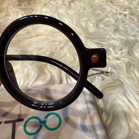 FYT00 Round Black Glasses - Picture 3 of 6